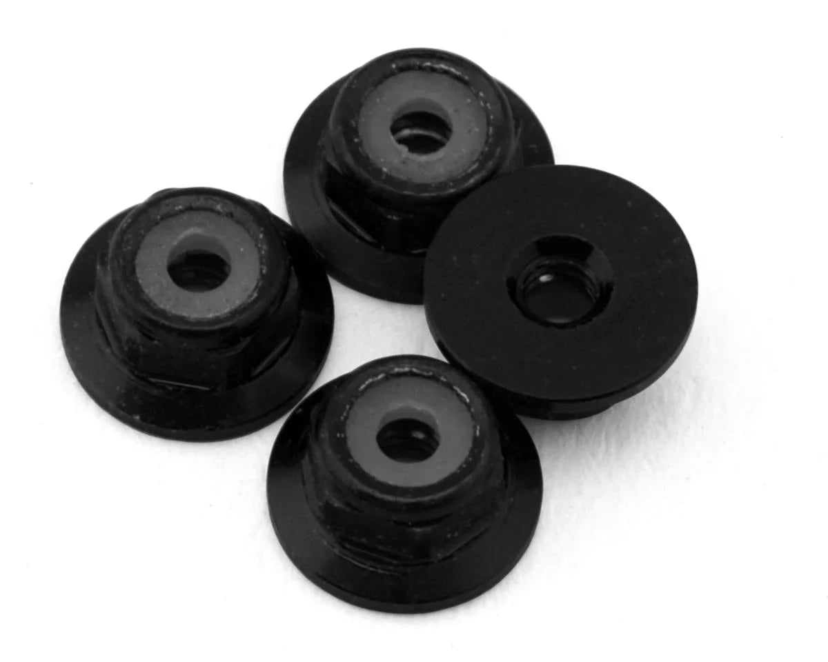 UPGRADE RC UPG-11025 Aluminum 2mm Wheel Lock Nuts for Losi® Micro-B™ & Micro-T™ (Black) (4)
