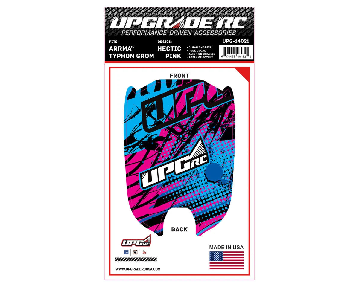 UPGRADE RC UPG-14021 Chassis Protector for Arrma® Typhon™ Grom (Hectic Pink) (1)