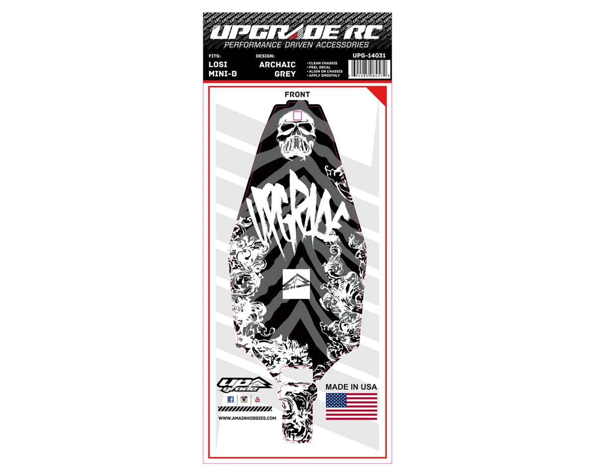 UPGRADE RC UPG-14031 Chassis Protector for Losi™ Mini-B (Archaic Grey) (1)