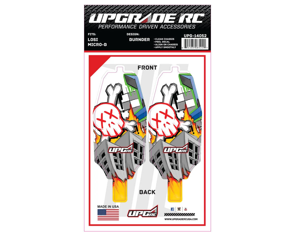 UPGRADE RC UPG-14052 Chassis Protector for Losi™ Micro-B (Burner) (2)