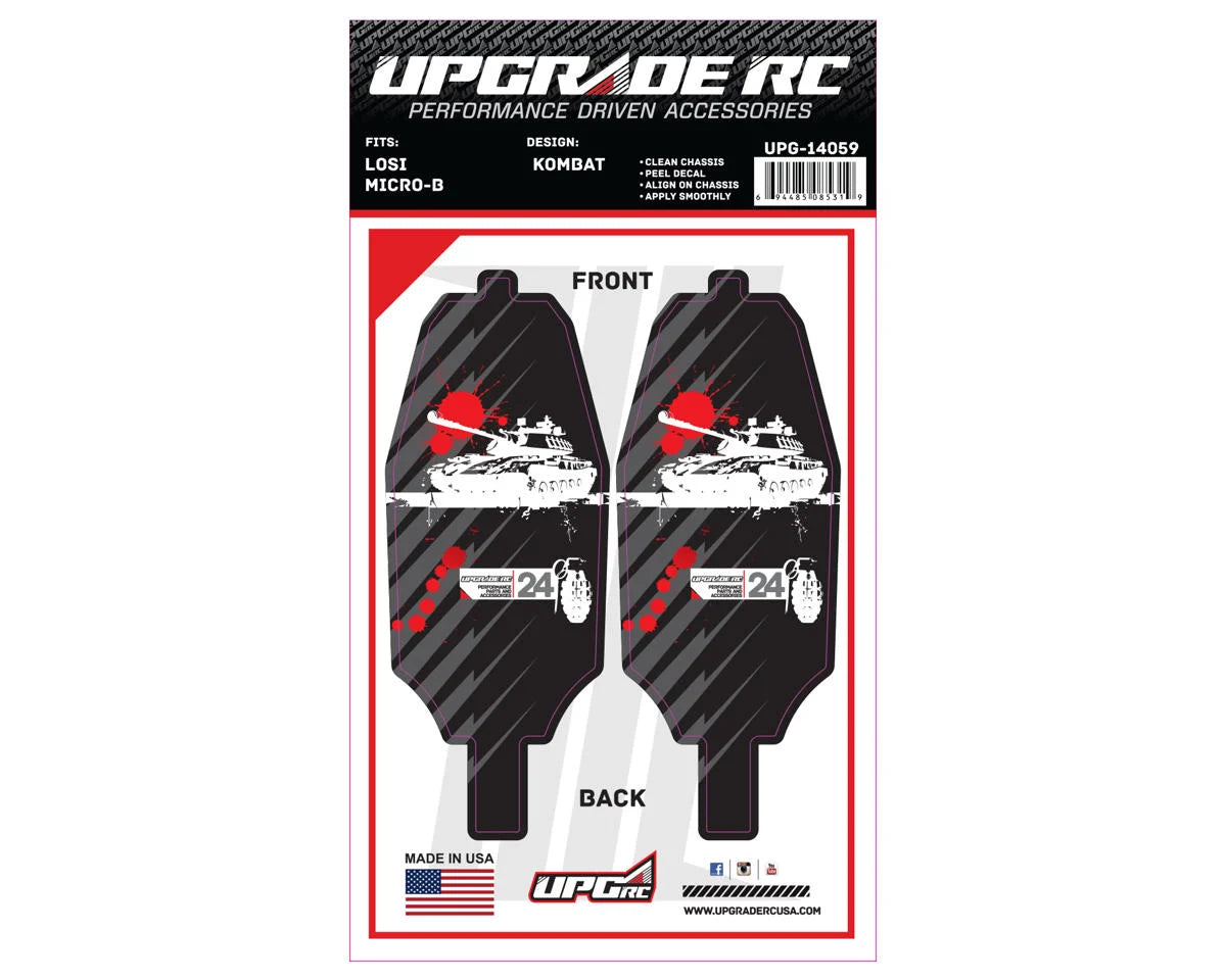 UPGRADE RC UPG-14059 Chassis Protector for Losi™ Micro-B (Kombat) (2)