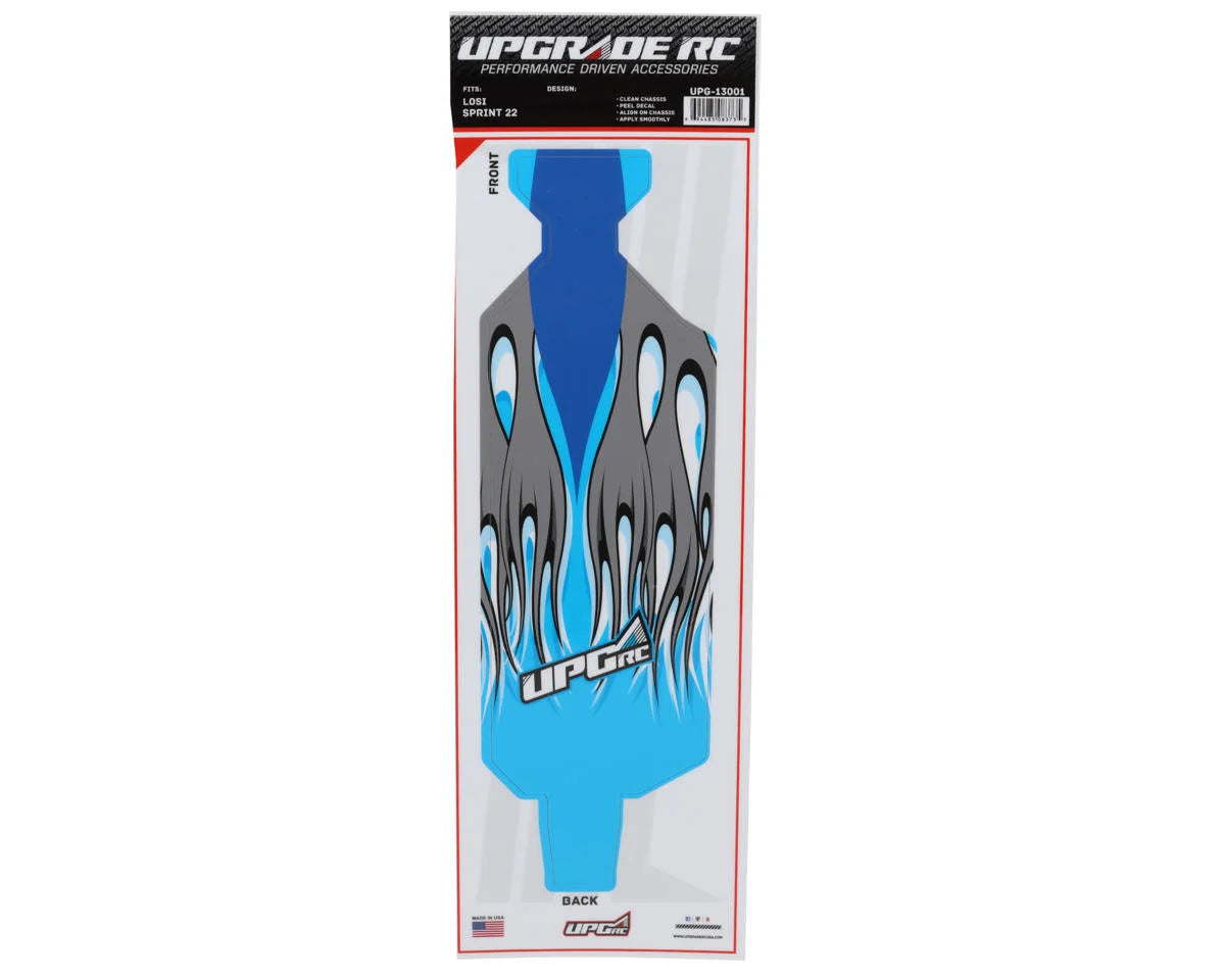 UPGRADE RC UPG-14292 "Flame" Graphic Set for Losi® 22S™ Sprint Car (Blue)
