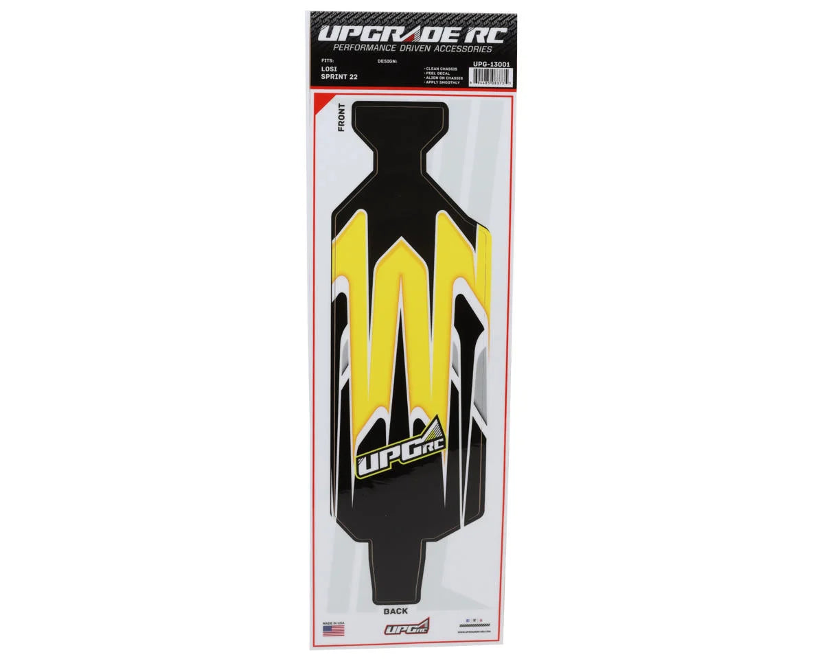 UPGRADE RC UPG-14295 "Velocity" Graphic Set for Losi® 22S™ Sprint Car (Yellow)
