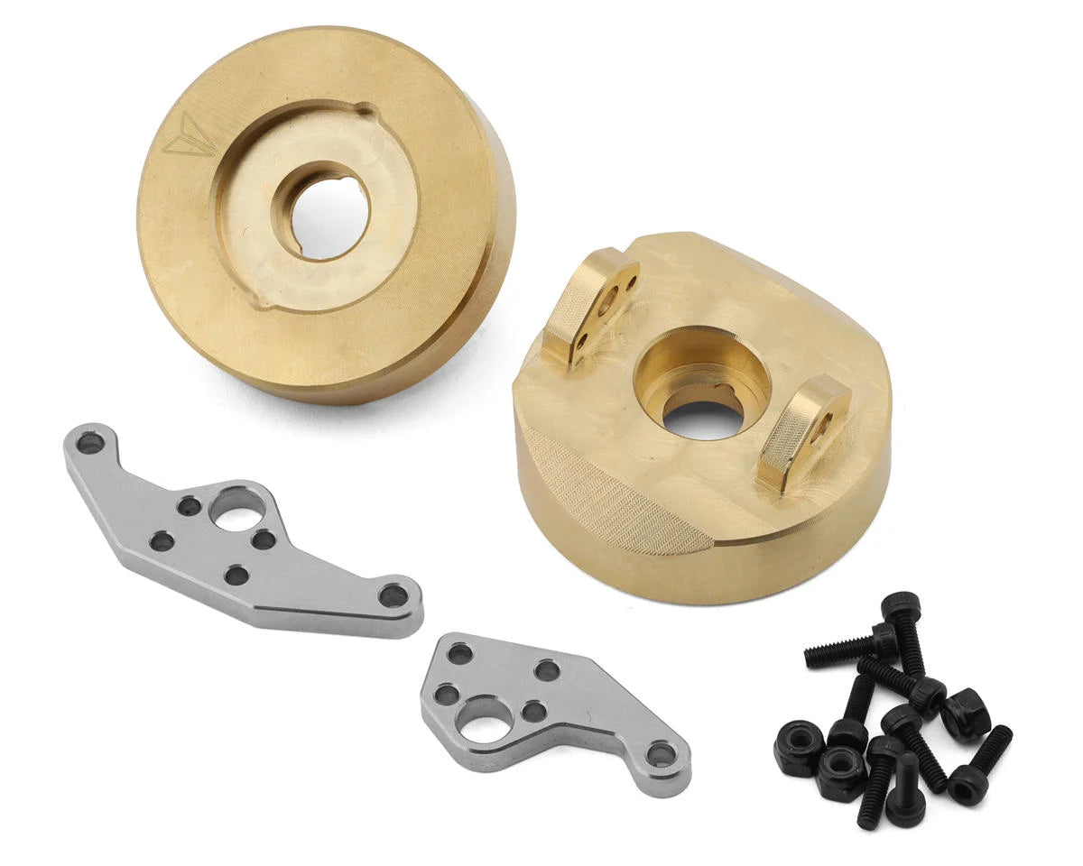VANQUISH VPS02920 H10 Optic Brass Steering Knuckles (2) (153g ea)