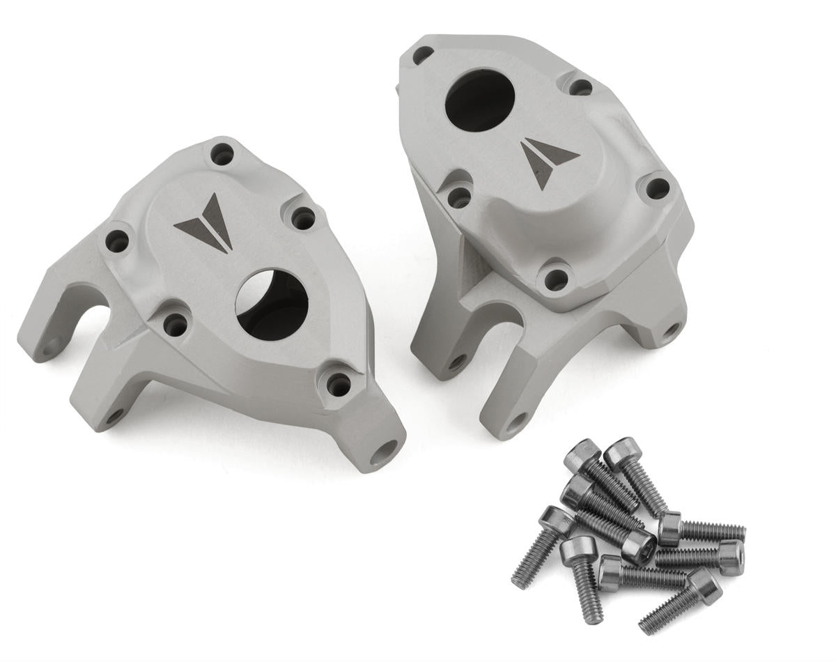 VANQUISH VPS08641 F10 Portal Aluminum Front Knuckle Set (Silver) (2)