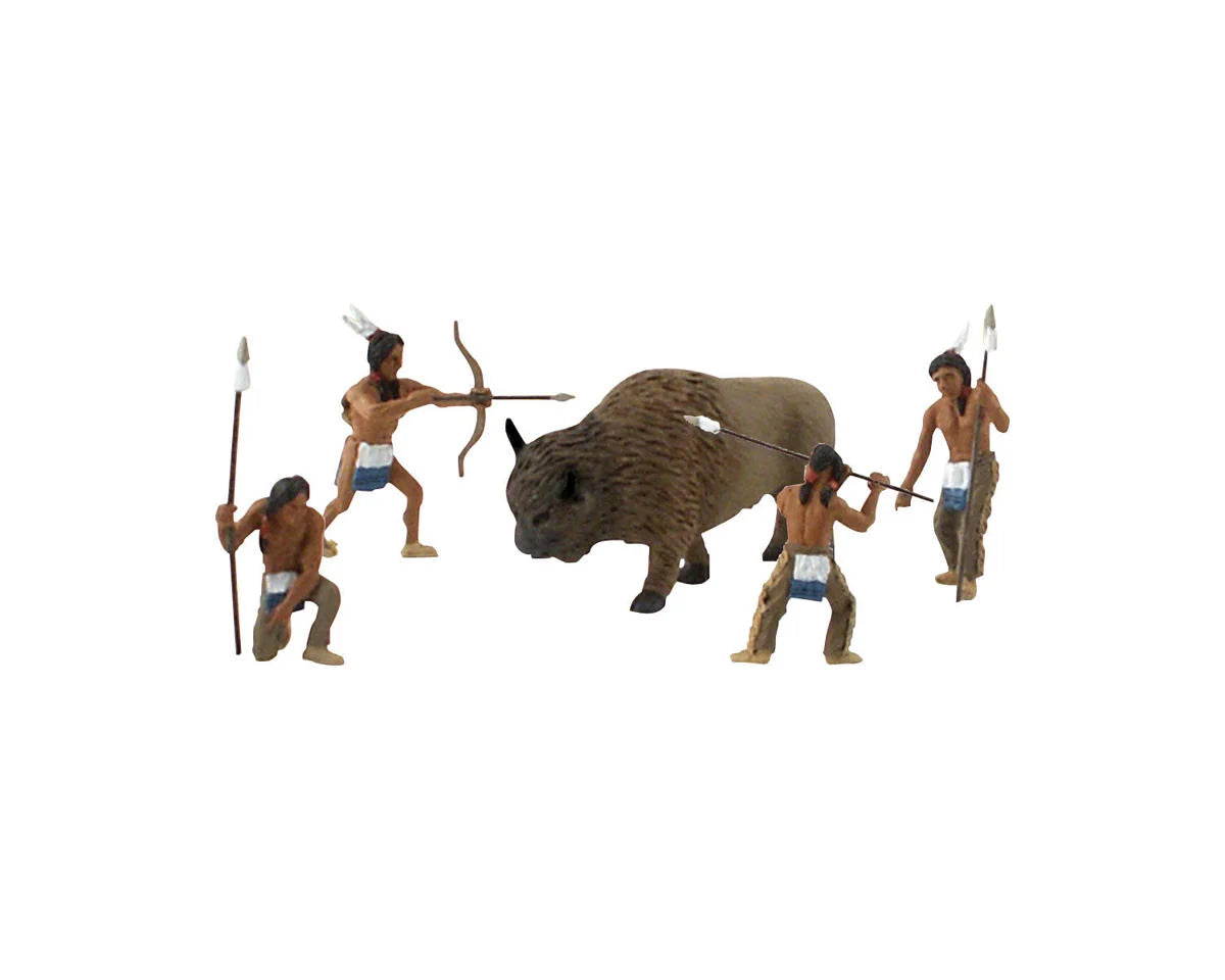 WOODLAND SCENICS SP4444 Scene-A-Rama Native American Hunt Scene Setters