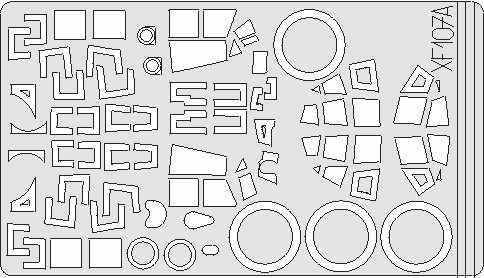 EDUARD XF 107 Express Mask Ju-88 A4 for Revell/Monogram Kit 1/48 XF107
