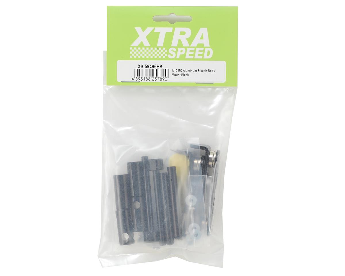 XTRA SPEED XS-59496BK 1/10 RC Aluminum Stealth Body Mount (Black)