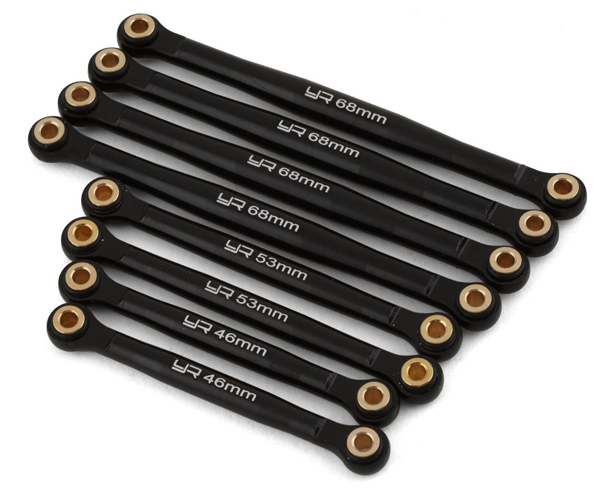 YEAH RACING TR4M-017BK Traxxas TRX-4M Aluminum Suspension Link Set (Black)