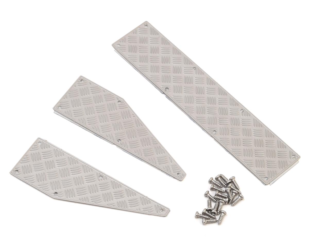 YEAH RACING TRX4-028 TRX-4 Stainless Steel Diamond Plate Rear Bumper Panels
