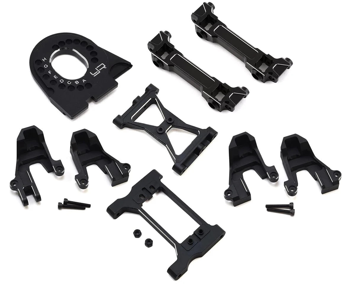 YEAH RACING TRX4-S03BK Traxxas TRX-4 Aluminum Essentials Upgrade Set (Black)