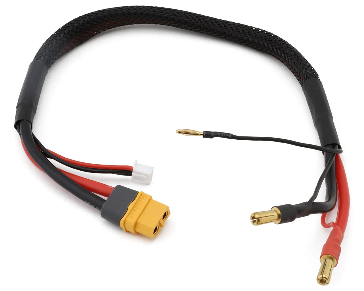 YEAH RACING WPT-0151 2S LiPo XT60 Charge Lead (Female XT60 to 5mm Bullets) w/3-Pin JST-XH Balance Plug