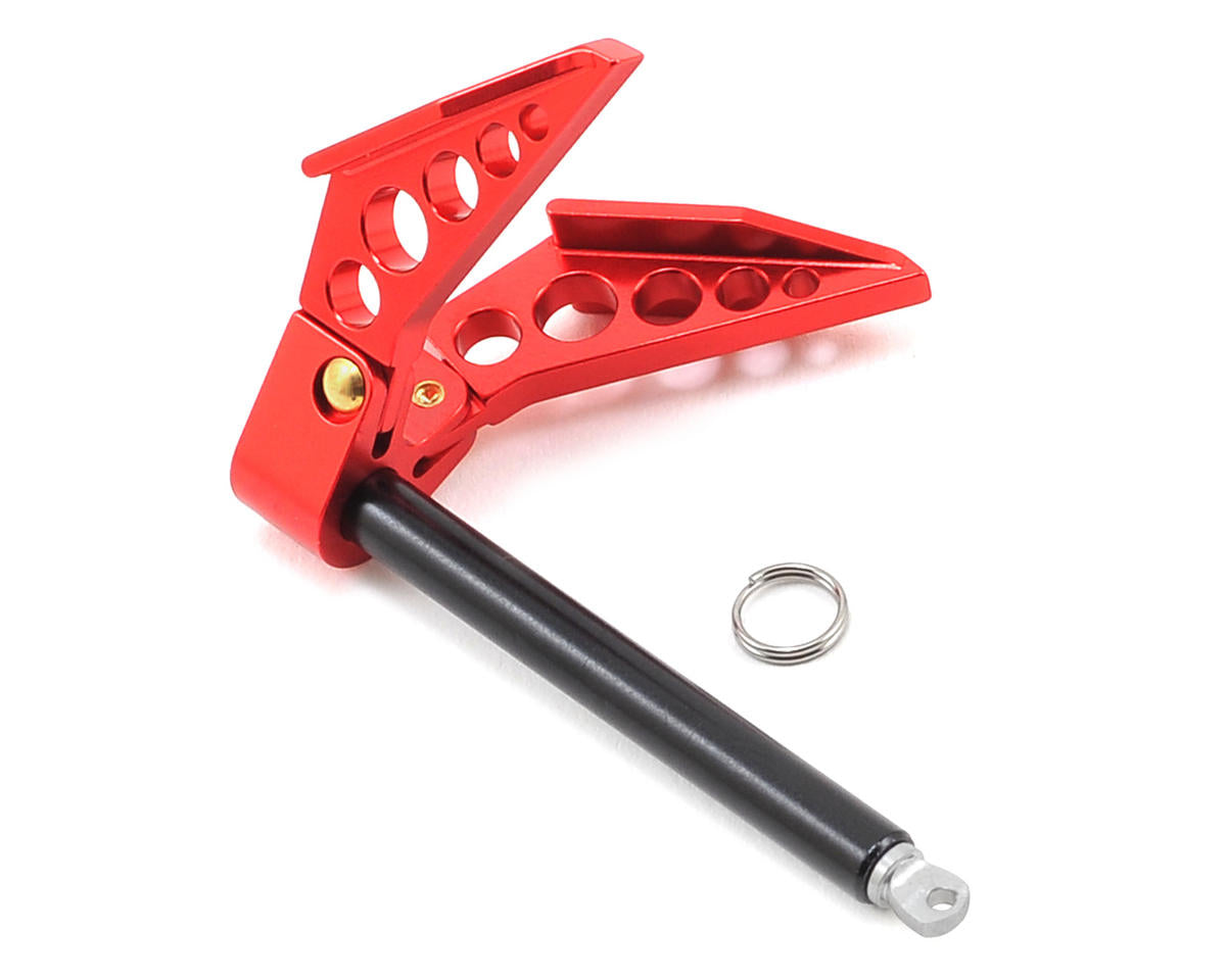 YEAH RACING YA-0416RD Aluminum 1/10 Crawler Scale Accessory (Foldable Winch Anchor) (Red)