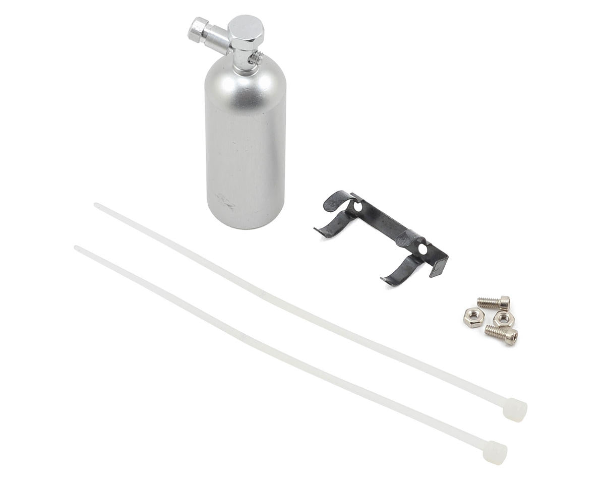 YEAH RACING YA-0429SV Aluminum NOS Nitrous Bottle (Silver) (23g)