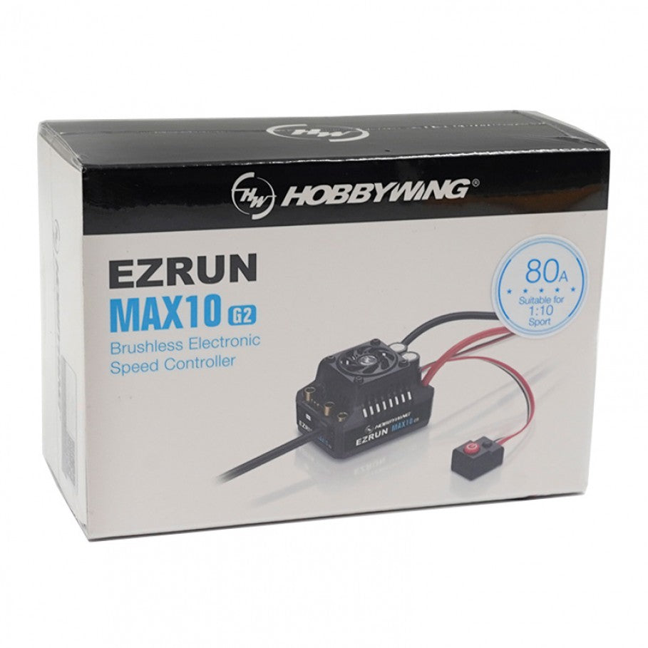 HOBBYWING 30102604 Ezrun Max10 G2 ESC 80A with XT60 Plug