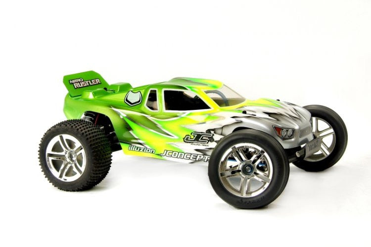 JCONCEPTS 0045 Illuzion Nitro Rustler Hi-Spd Body Clear