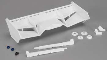 JCONCEPTS 0128W Finnisher 1/8 Buggy/Truck Wing w/Gurney White