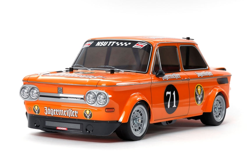 TAMIYA 58649-60A NSU TT Jagermeister 1/10 FWD Touring Car Kit (M-05)