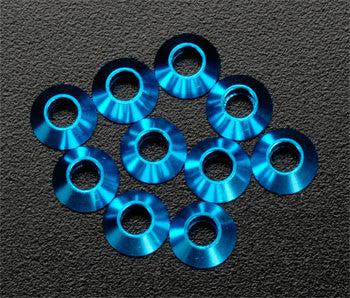 OFNA 10977 Cone Washer 3mm Blue 10P (10) *DISC*