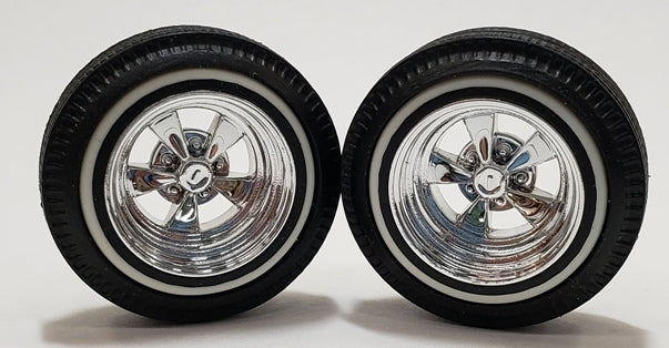PEGASUS 1121 1/24 Chrome 15" Mini T's w/tires