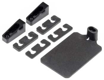 HB RACING 112754 Servo/Reciever Mount Set D413