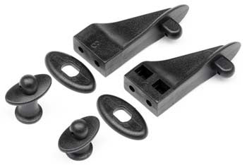 HB RACING 112776 Wing/Body Mount Set D413