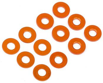 HB RACING 112794 Washer Set 3x7mm 0.5mm/1mm/Orange D413