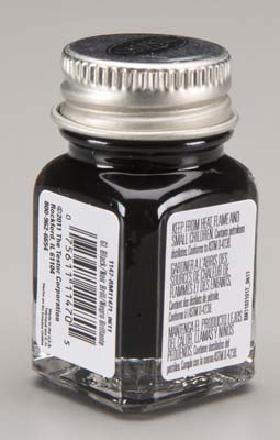 TESTORS 1147 Enamel 1/4 oz Gloss Black