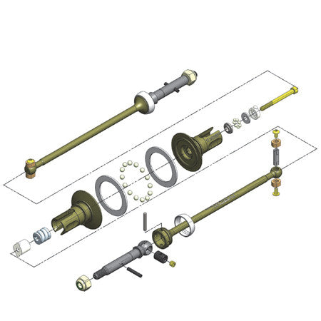MIP 13145 MIP Pucks, 17.5 Drive System TLR 22 SCT