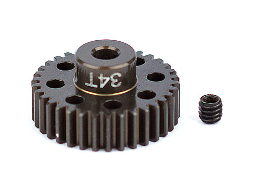ASSOCIATED 1352 FT Aluminum Pinion Gear, 34T 48P, 1/8 shaft