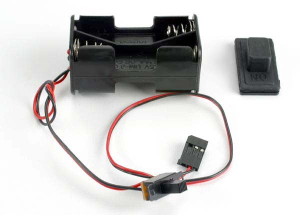TRAXXAS 1523 Battery Holder w/ On/Off Switch/ rubber on/off switch cover