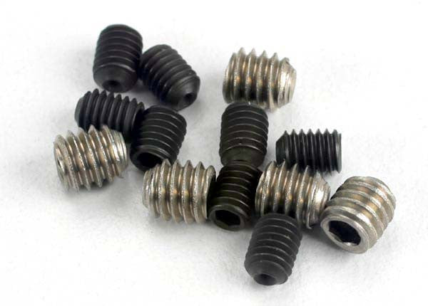TRAXXAS 1548 Set (grub) screws, 3x4mm (8)/ 4x4mm (stainless) (4)