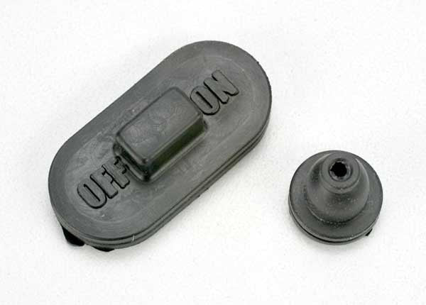 TRAXXAS 1574 Antenna boot (rubber) (1)/ on-off switch cover (rubber) (1) *DISC