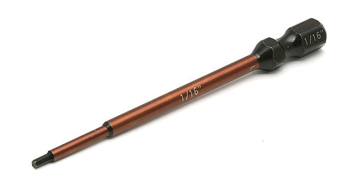 ASSOCIATED 1658 FT 1/4 in Hex Driver Bit 1/16 in Standard