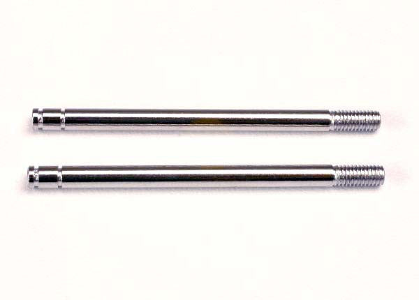 TRAXXAS 1664 Shock shafts, steel, chrome finish (long) (2) : SLASH 2WD, SLASH 4X4, STAMPEDE 2WD, STAMPEDE 4X4