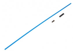 TRAXXAS 1726 Antenna, tube (1)/ vinyl antenna cap (1)/ wire retainer (1) BLUE