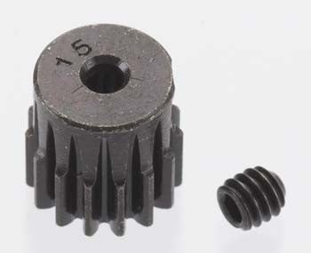 ROBINSON RACING 1815 Mini Pinion 2mm Hard Blackened Steel .5 Mod 15T