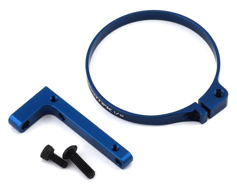 EXOTEK 1914BLU 1/8 V2 Buggy Clamp on Fan Mount Blue