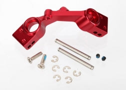 TRAXXAS 1952A Carriers, stub axle red anodized 6061-T6 aluminum rear (2) : SLASH 4X4, STAMPEDE 4X4