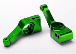 TRAXXAS 1952G Carriers, stub axle green-anodized 6061-T6 aluminum rear (2) :SLASH 4X4, STAMPEDE 4X4