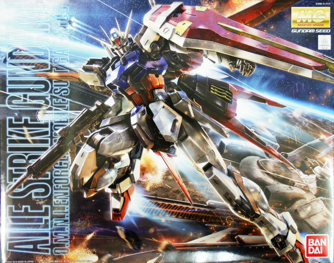 BANDAI 5061590 Aile Strike Gundam (Ver. RM) MG Model Kit, from "Gundam SEED"