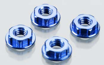 JCONCEPTS 2156-1 Low Profile 4mm Locking Wheel Nut Blue (4)