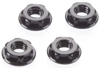 JCONCEPTS 2156-2 Low Profile 4mm Locking Wheel Nut Black (4) *DISC