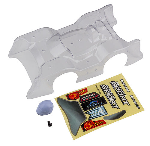 ASSOCIATED 21600 Nanosport Clear Body W/ Decals