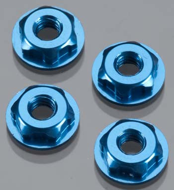 JCONCEPTS 2167 Thin Pattern Locking Wheel Nut 8/32 Fr Blue (4)