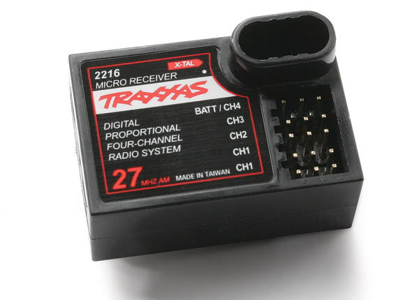 TRAXXAS 2216 Receiver, micro, 4-channel: STAMPEDE 2WD