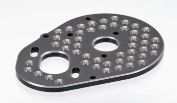 JCONCEPTS 2270-2 Aluminum Rear Motor Mount Honeycomb Black B4 T4 SC10