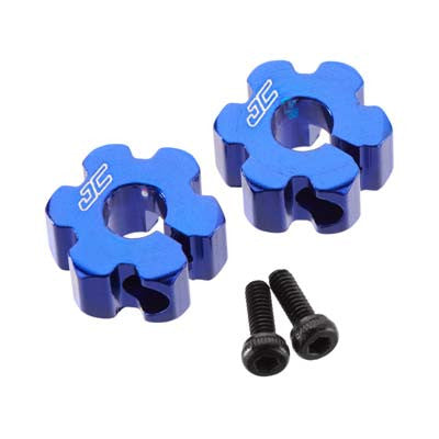 JCONCEPTS 2348-1 Aluminum Ultra Rear Wheel Hex RC10B5/B5M Blue (2)