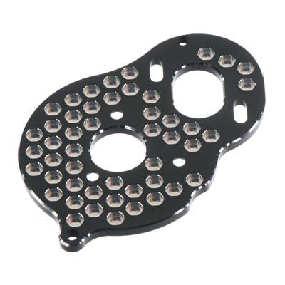 JCONCEPTS 2353-2 Aluminum Motor Mount Honeycomb Rc10B5/B5m Black