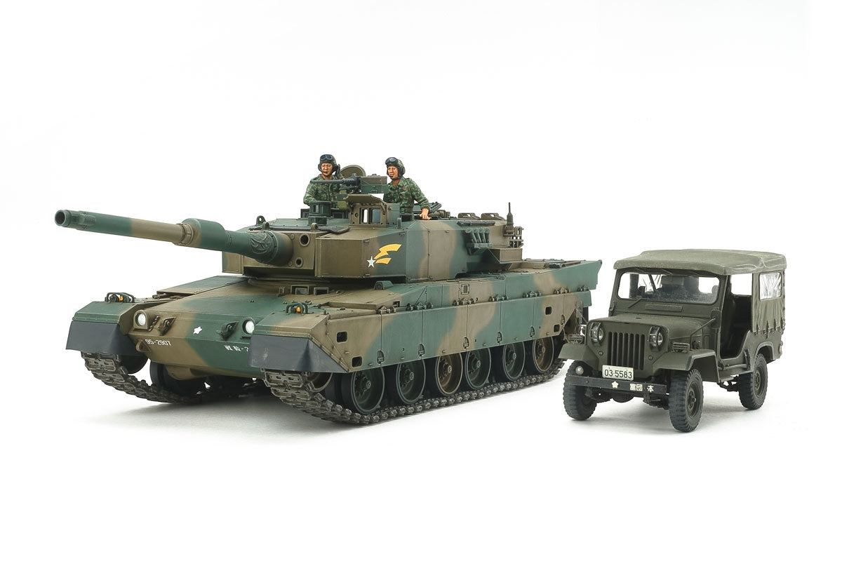 TAMIYA 25186 JGSDF TYPE 90 TANK Type 73 Light Truck Set